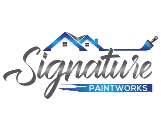 Signature Paintworks  logo design by Upoops