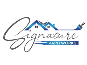 Signature Paintworks  logo design by Upoops