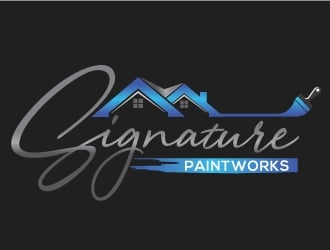 Signature Paintworks  logo design by Upoops