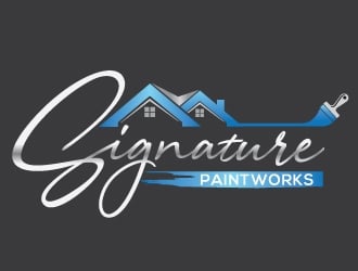 Signature Paintworks  logo design by Upoops