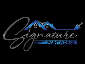 Signature Paintworks  logo design by Upoops