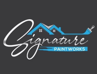 Signature Paintworks  logo design by Upoops