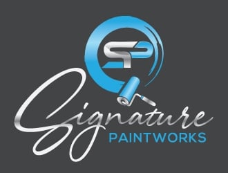 Signature Paintworks  logo design by Upoops