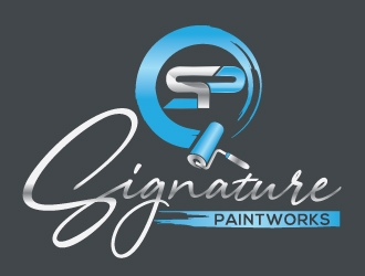 Signature Paintworks  logo design by Upoops