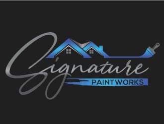 Signature Paintworks  logo design by Upoops