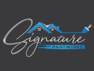 Signature Paintworks  logo design by Upoops