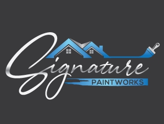 Signature Paintworks  logo design by Upoops