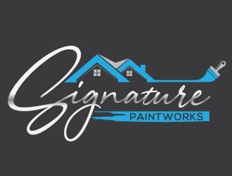 Signature Paintworks  logo design by Upoops