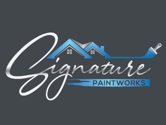 Signature Paintworks  logo design by Upoops