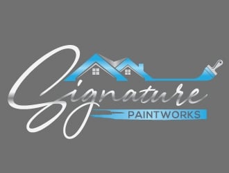 Signature Paintworks  logo design by Upoops