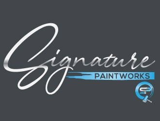 Signature Paintworks  logo design by Upoops