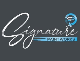 Signature Paintworks  logo design by Upoops