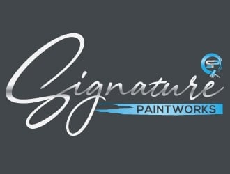 Signature Paintworks  logo design by Upoops