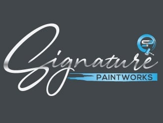 Signature Paintworks  logo design by Upoops