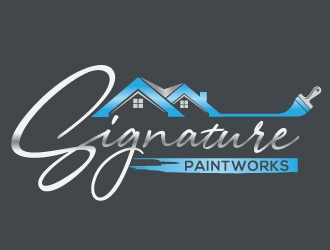 Signature Paintworks  logo design by Upoops