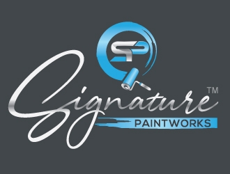 Signature Paintworks  logo design by Upoops