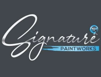 Signature Paintworks  logo design by Upoops