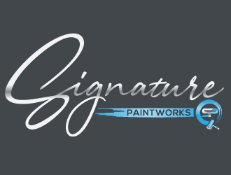 Signature Paintworks  logo design by Upoops