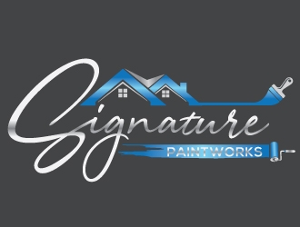 Signature Paintworks  logo design by Upoops