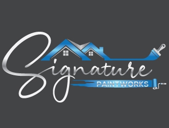 Signature Paintworks  logo design by Upoops