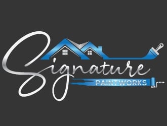 Signature Paintworks  logo design by Upoops