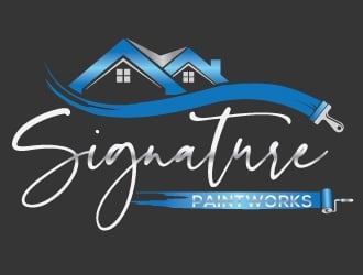 Signature Paintworks  logo design by Upoops