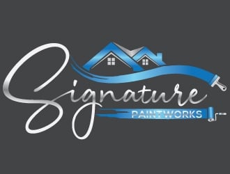 Signature Paintworks  logo design by Upoops