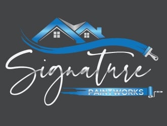 Signature Paintworks  logo design by Upoops