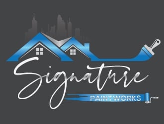 Signature Paintworks  logo design by Upoops