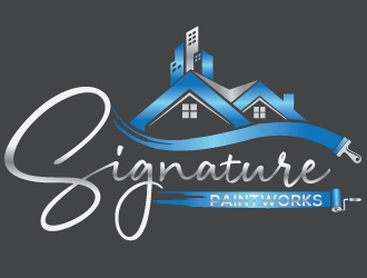 Signature Paintworks  logo design by Upoops