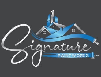 Signature Paintworks  logo design by Upoops