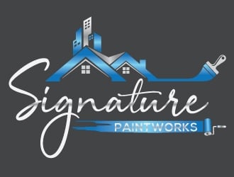 Signature Paintworks  logo design by Upoops