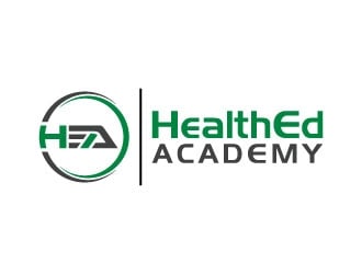 HealthEdAcademy logo design by pixalrahul