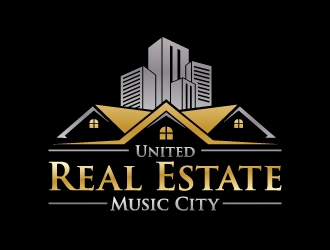 United Real Estate Music City logo design by stayhumble