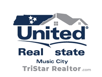 United Real Estate Music City logo design by d1ckhauz