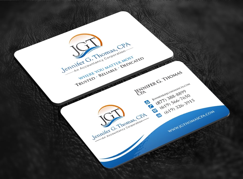 Jennifer G. Thomas, CPA An Accountancy Corporation logo design by abss