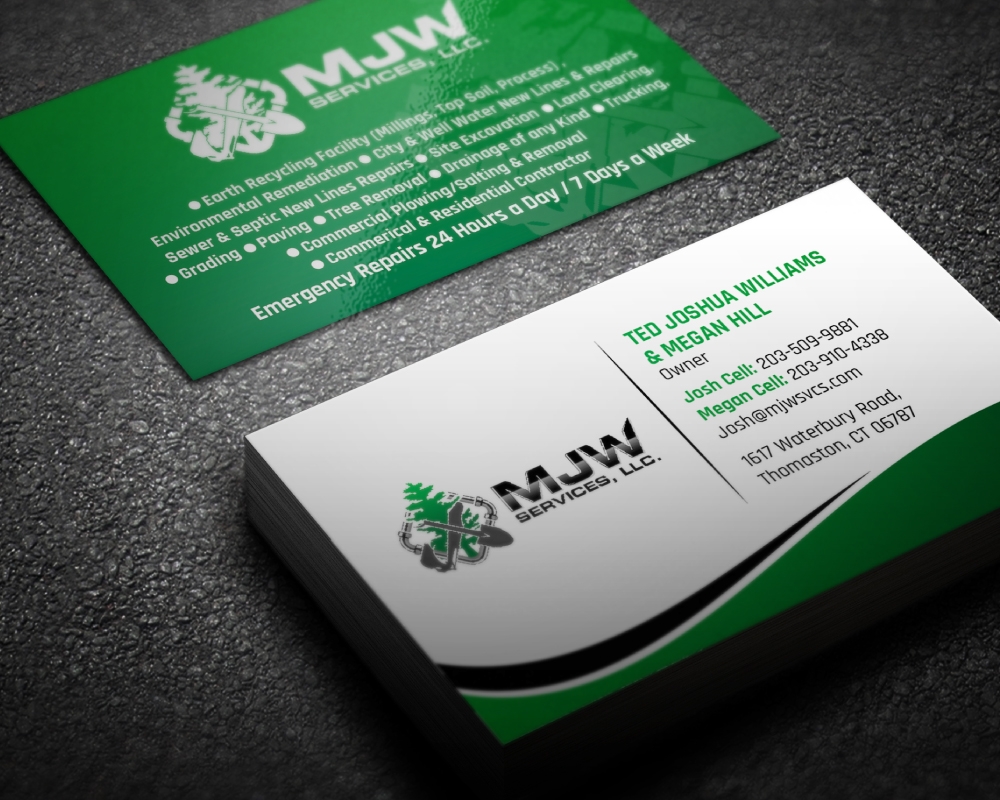 MJW SERVICES, LLC logo design by Boomstudioz