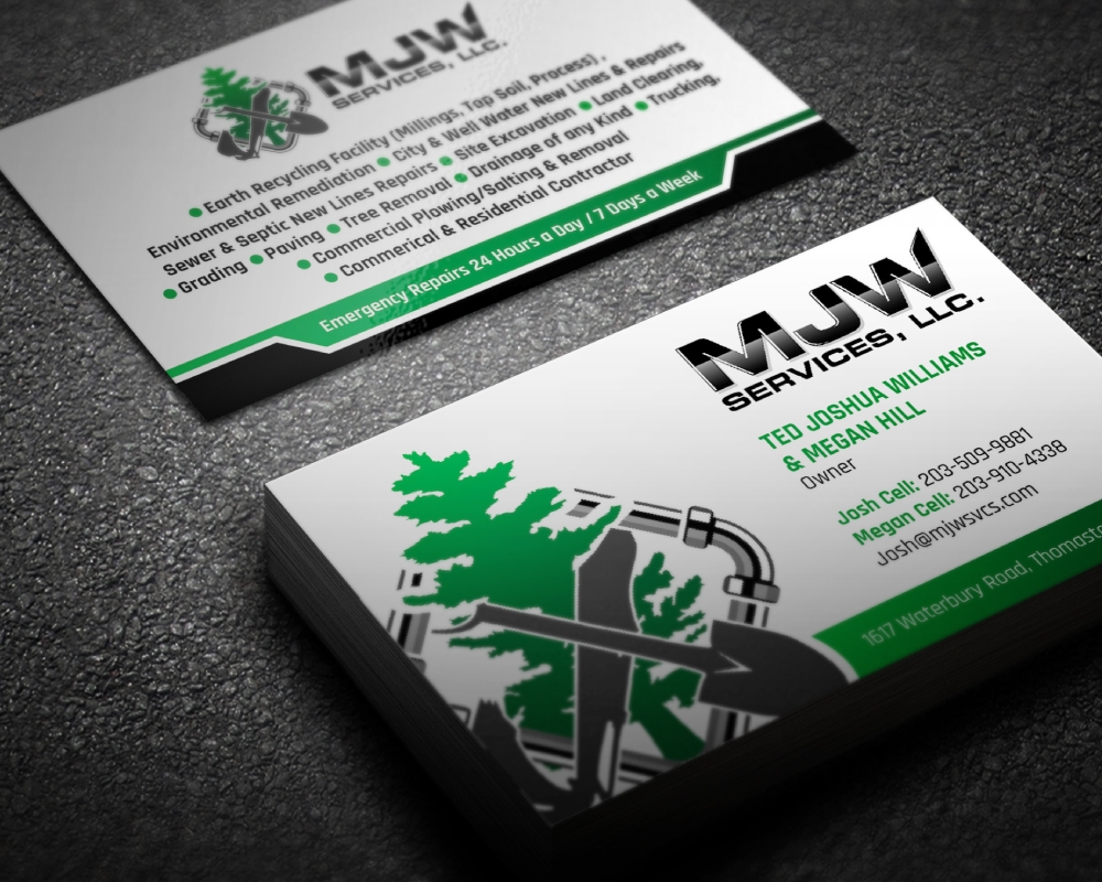 MJW SERVICES, LLC logo design by Boomstudioz