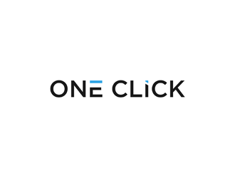 One Click logo design by alby