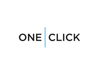 One Click logo design by alby