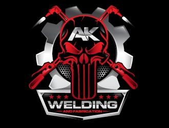 AK Welding and Fabrication logo design by dorijo