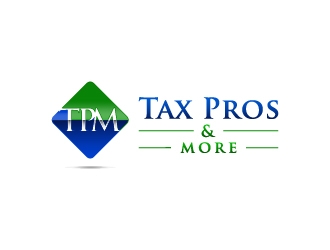 Tax Pros & More logo design by wongndeso