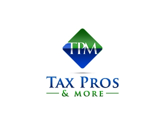 Tax Pros & More logo design by wongndeso