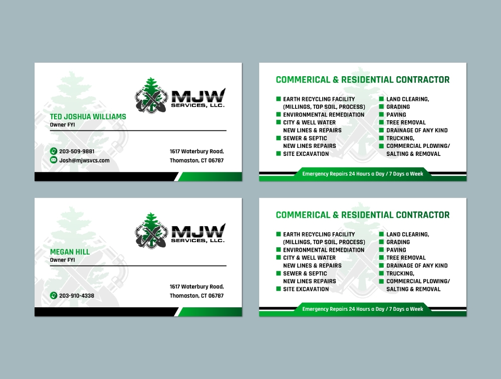 MJW SERVICES, LLC logo design by Boomstudioz