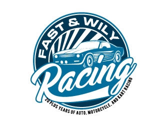 Fast & Wily Racing logo design by REDCROW