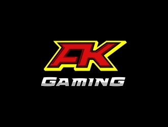 AK Gaming logo design by Shabbir