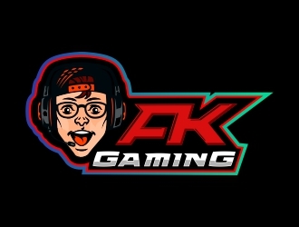 AK Gaming logo design by Shabbir