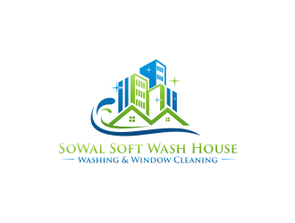 SoWal Soft Wash                House Washing & Window Cleaning logo design by cintya