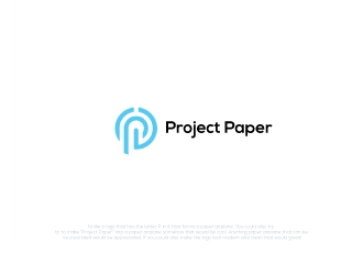 Project Paper logo design by robiulrobin