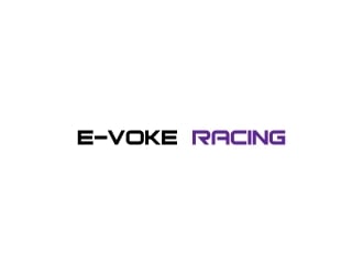 E-VOKE RACING  logo design by N3V4